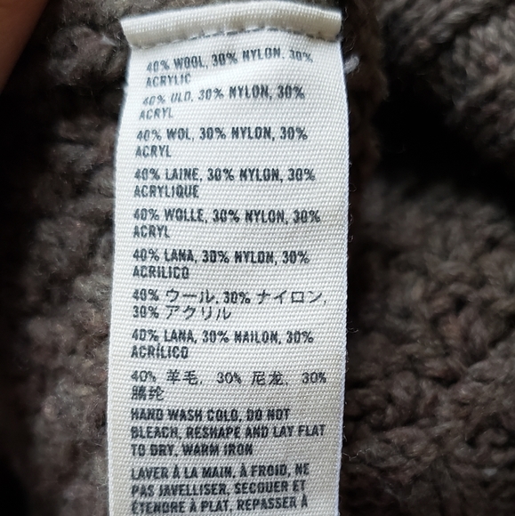 Abercrombie & Fitch Wool Brown Vest Size Small - Picture 5 of 6